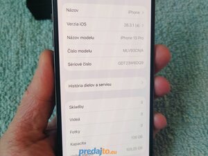 Apple iPhone 13 Pro 128GB – Stav nového kusu (100% batéria)