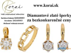 Diamantové zlaté šperky Korai